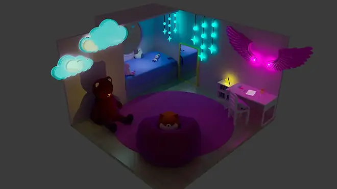 Rendu 3d de de Isometrique room